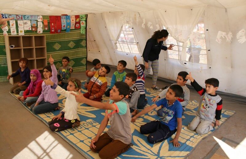 A lezione nelle scuole tende di Marjayoun